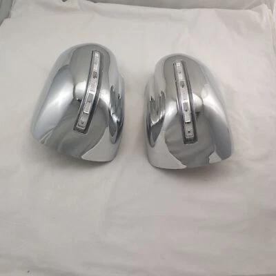 Tampa de espelho lateral cromada acabamento + luz para conjunto Suzuki Grand Vitara 2006-2013 - Imagem 1 de 4