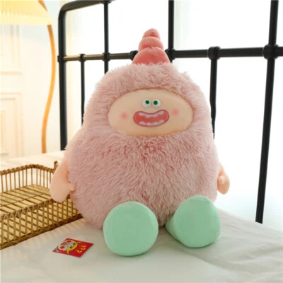 Ojo a ojo peludo pequeño monstruo peluche divertido pequeño elfo tela almohada para dormir Foto 1 de 4