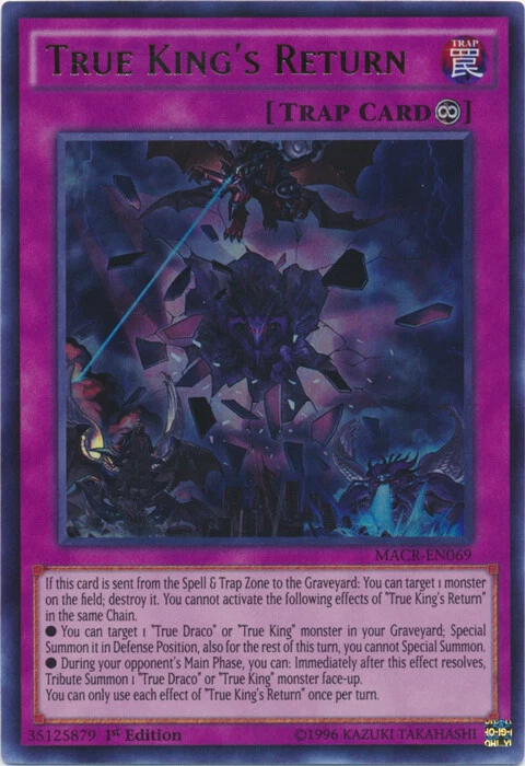 Yugioh! LP True King's Return - MACR-EN069 - Ultra Rare - 1st Edition Lightly Pl - Image 1 of 1