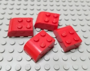 LEGO Lot of 4 Red 3x2 Curved Foot Specialty Bricks - Picture 1 of 1