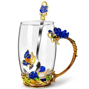 OEAGO Gifts for Mom Women Mothers Day Glass Coffee Enamels Mug Best Birthday ... - Picture 1 of 7