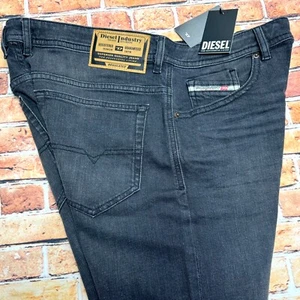 Diesel Thommer RM063 Slim Fit Low Waist Slim Leg Men`s Stretch Jeans Size 36x30 - Picture 1 of 5