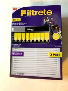 Filtrete B ADVANCED ALLERGEN Room Air Purifier Filter HEPA Honeywell 2 Pack - Picture 1 of 2