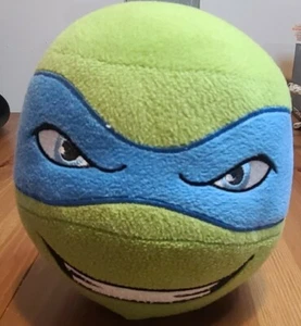 TEENAGE MUTANT NINJA TURTLES Leonardo Plush  HEAD BALL 7" small pillow toy. - Picture 1 of 8