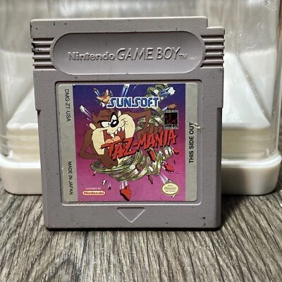 Cartucho Sunsoft Taz-Mania Nintendo Gameboy 1992 auténtico probado y funcionando Foto 1 de 2