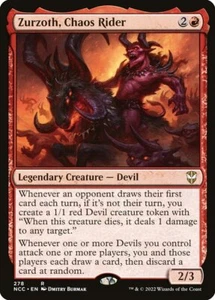 Zurzoth, Chaos Rider MTG Commander: Streets of New Capenna NM x1 - Magic Card - Picture 1 of 1
