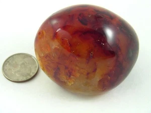 BUTW carnelian agate tumbled pocket worry gemstone healing stone 1104P - Picture 1 of 2