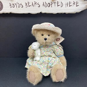 Heather 15” y Tristan 4” Boyds Bears Mariposa 🦋vestido sombrero de paja como nuevo con etiquetas - Imagen 1 de 8