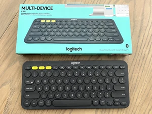 Logitech K380 Pebble Multi-Device Bluetooth Keyboard, Dark Grey color - Picture 1 of 2