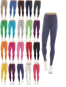 Damen Leggings lang Hose Baumwolle lange Leggins Legging hauteng - Picture 1 of 26