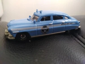 Matchbox 1951 Hudson Hornet Police Car Blue Arrow Disc Wheels Detailed - Picture 1 of 10