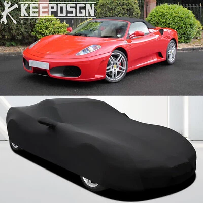 Cubierta completa para coche exterior interior satinado elástico impermeable para Ferrari F430 F355 Foto 1 de 4