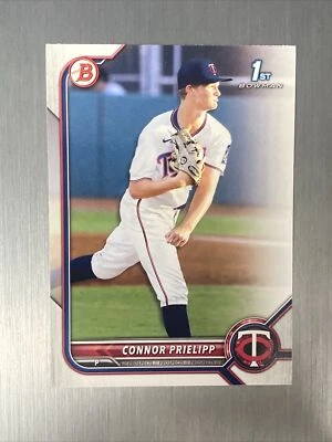 2022 Bowman Draft Connor Prielipp #BD-6 Minnesota Twins Top Prospect - Image 1 of 2