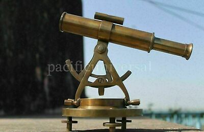 5  Handmade Antique Finish Brass Alidade Instrument Theodolite Compass Telescope • 44.91$