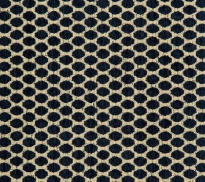 Kravet Smart 34344.50 Sapphire Blue Polkadot Chenille Upholstery Fabric 19+ yard - Image 1 of 3