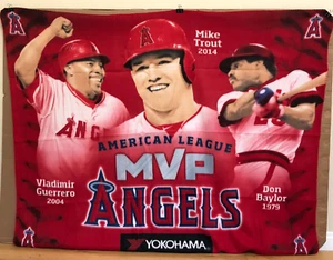 Los Angeles Anaheim Angels Baseball Fleece Blanket AMERICAN MVP NEW SGA - Picture 1 of 1