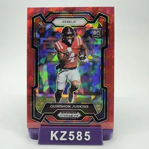 Selecciones del draft de Panini Prizm 2024 - Quinshon Judkins #146 Red Ice Prizm (RC) - Imagen 1 de 2