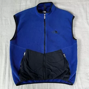 Vintage THE NORTH FACE Fleece Weste XL Blau Denali MADE IN USA 80er/90er RAR - Bild 1 von 18