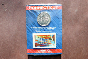 1999 STATE QUARTERS GREETINGS FROM AMERICA USPS SET OF FIVE COINS & STAMP SEALED