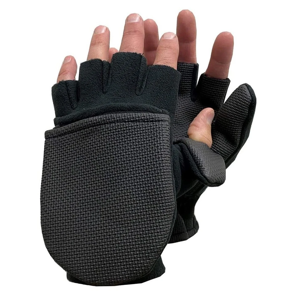 Glacier Gloves Alaska River Flip Mitt Fleece Glove Neoprene Palm Large