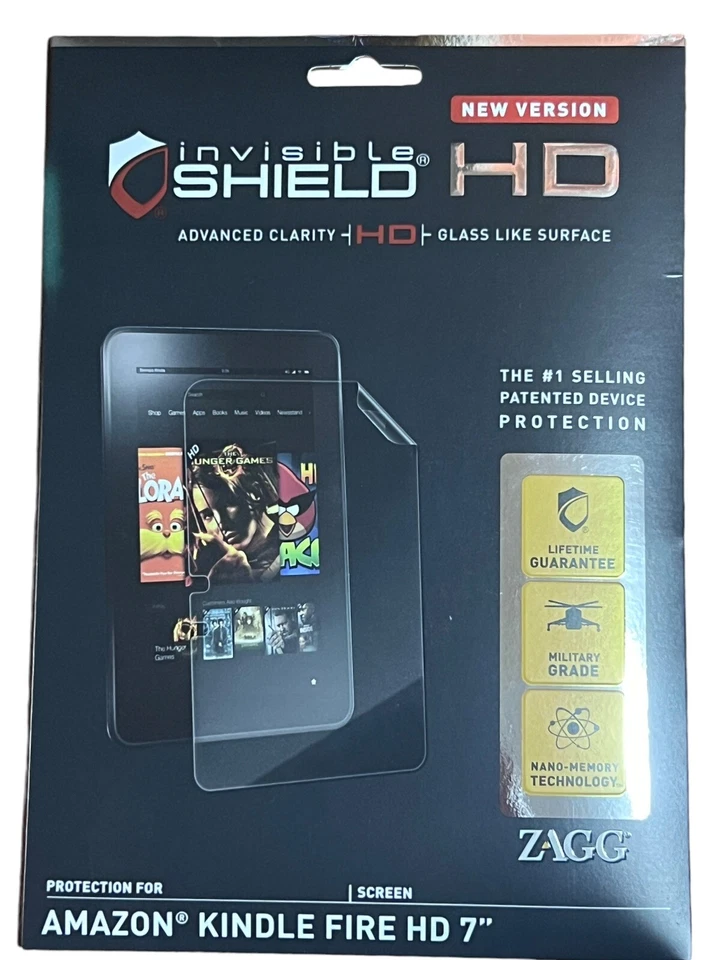 Invisible Shield by Zagg - Amazon Kindle Fire Screen Protector - NEW - Image 1 of 2