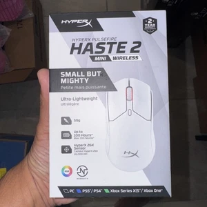 HyperX Pulsefire Haste 2 Mini Lightweight Wireless Optical Gaming Mouse White - Picture 1 of 3