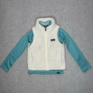 Patagonia Girls Capilene Heavyweight Zip-Neck Baselayer & Los Gatos Vest XS 5-6 - Picture 1 of 9