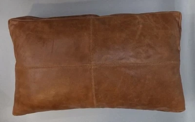 Lambskin Leather SEAT Cover  Mid-Century Chairs, Leather Bench Cushion ANTIQUE  - Image 1 of 4