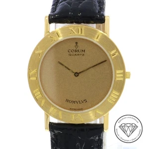 Corum Romulus Romvlvs 750 / 18 Karat Gold 5050156 Quarz Armband Uhr xxyy - Bild 1 von 8