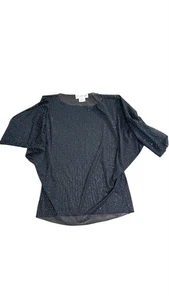 St. John Evening Womens Sleeve Top Small Sparkling Blouse - Picture 1 of 11