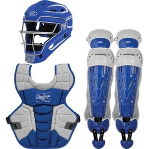 Rawlings Velo 2.0 NOCSAE Intermediate Catchers Set (Ages 12-15) ROYAL | WHITE - Picture 1 of 1