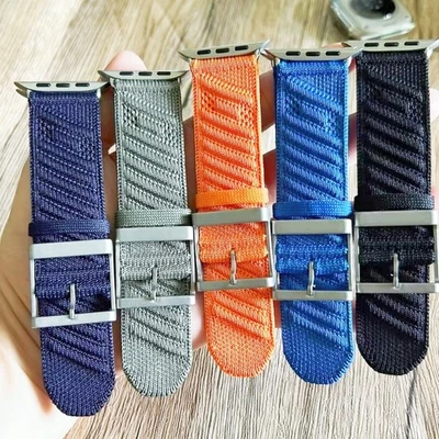 New Nylon Watch Band Strap For Apple Watch Hermes En-Mer Ultra 1/2 38-49mm - Image 1 of 4