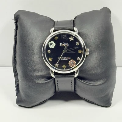 Coach Greyson 14502780 Accessories Black Dial Black Leather Strap Women’s Watch - Image 1 of 4