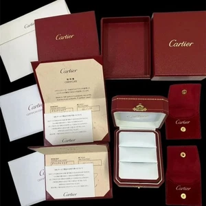 Cartier Paar Leerschatulle Schmuckschatulle Zertifikat Reise Etui Booklet mzmr A - Bild 1 von 11