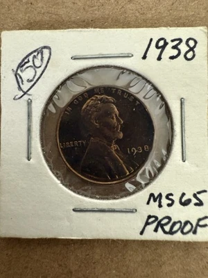 1938 Proof Lincoln Wheat Penny One Cent 1C Make Offer - Image 1 of 4