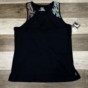 Neu mit Etikett! Fila Sport Tank Top Damen Gr. XL schwarz Tru-Reflect Racerback sportlich - Bild 1 von 8