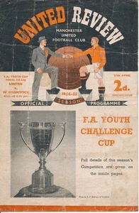 FA YOUTH CUP FINAL 1955 Manchester United v West Brom - Picture 1 of 1