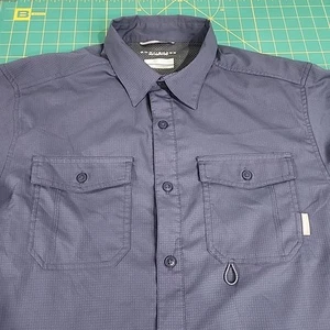 Columbia Omni Shade Sun Protection Vented Fishing Button Down Shirt Medium L/S - Picture 1 of 24