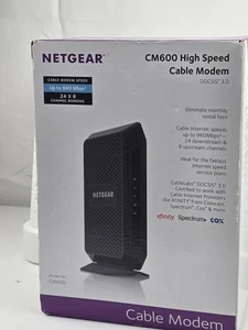 Modem kablowy Netgear CM600 Docsis 3.0. Maksymalna prędkość pobierania 960mbps. - Zdjęcie 1 z 7