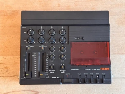 Fostex X-15 Multitracker Compact 4 Track Cassette (defekt) + BatteryPack - Bild 1 von 3