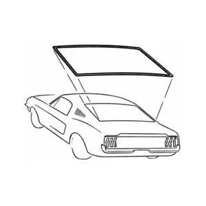 69 70 Mustang Rear Window Back Glass Gasket Weather-strip Sportsroof Fastback - Picture 1 of 3