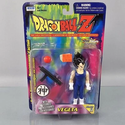 Figura Dragon Ball Z VEGETA Serie 13 Saga Continúa Toonami Anime Irwin Sin usar, en caja NUEVO Foto 1 de 4