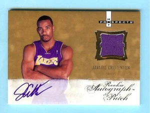 07-08 FLEER HOT PROSPECTS JAVARIS CRITTENTON ROOKIE PATCH AUTO #307/599 - LAKERS - Picture 1 of 1