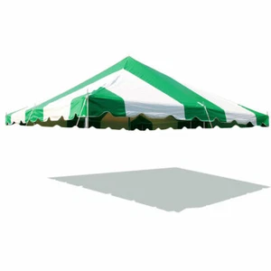 Replacement Pole Tent Canopy Top 20x20 Green Cover Event Wedding Party Gazebo - Picture 1 of 4