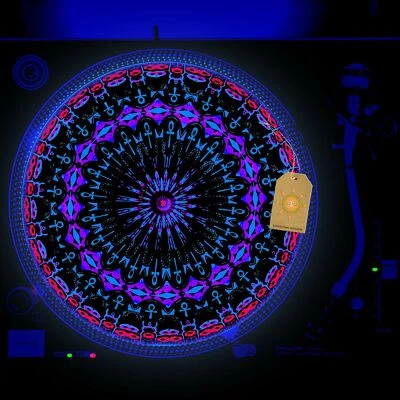Key Of Life Turntable Slipmat GLOW BLACKLIGHT 12 inch for DJ Vinyl LP - Image 1 of 2