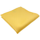 schnes TigerTie Satin Einstecktuch in gelb goldgelb Uni - Tuch 100% Polyester