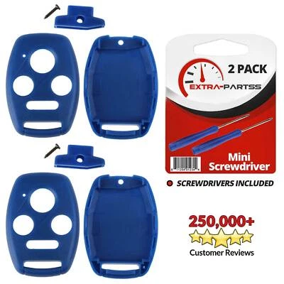 2 For 2009 2010 2011 2012 2013 Honda Accord Remote Key Fob Uncut Shell Case - Image 1 of 4