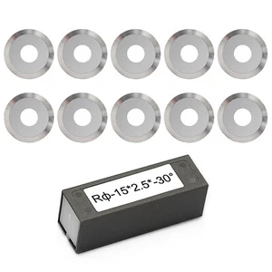 10Pcs 15mm Round Turning Insert Solid Carbide for Wood Lathe Turning Tool Chisel - Picture 1 of 6