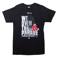 ALSTYLE Boston Red Sox USA T-Shirt Black Short Sleeve Mens S