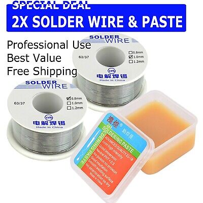60-40 Tin Rosin Core Solder Wire For Electrical Soldering Sn60 Flux 0.1mm 0.8mm • 10.99$